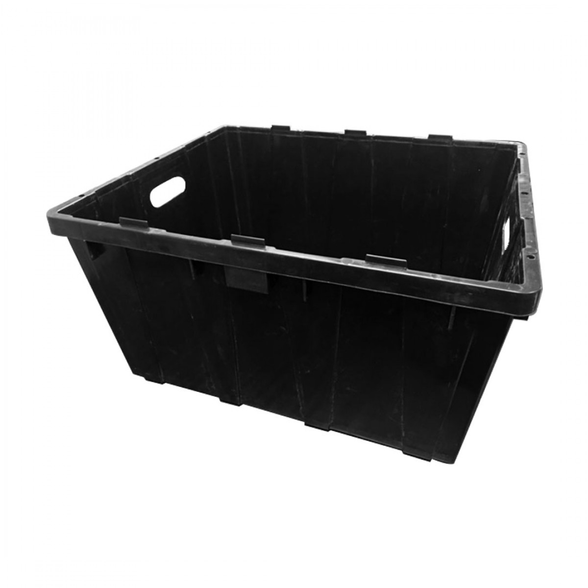 Plastic Bin Box; 23.5" x 19" x 12" (Black) Plastic bins