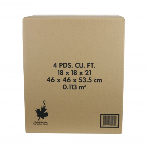 4.0 Cu./FT Box; 18" x 18" x 21"; 10/Bundle, 130/Skid