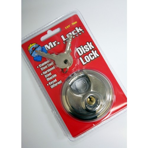 Mr.Lock Disc Lock - 70mm; 6/Box (RETAIL PKGD)